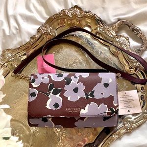 Kate Spade ♠️ NWT Purple Floral Crossbody Bag